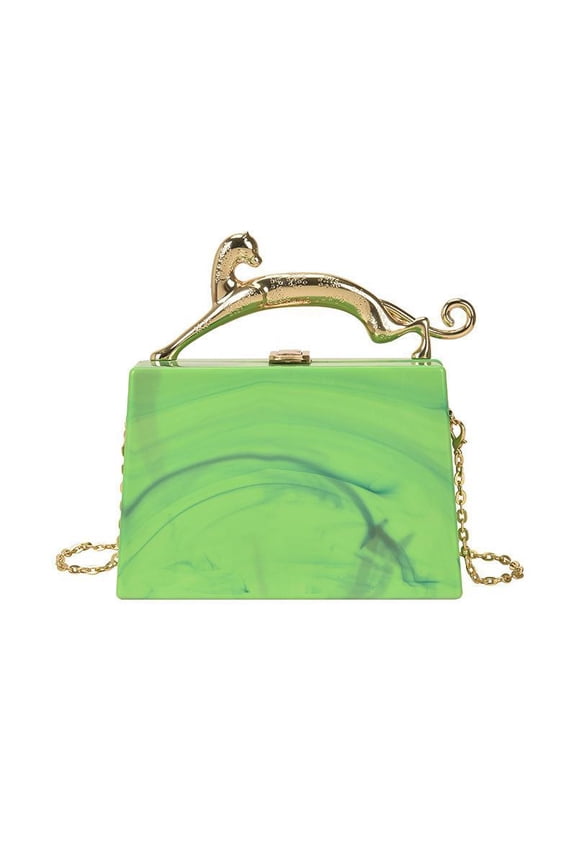 Summer Chain Box Handbag for Women, Shoulder Crossbody Evening Bag, Street Style Versatile Square Purse