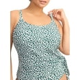 thumbnail image 1 of Summer Cheetah Stella Side Tie Underwire Tankini Top C-DD Swimsuit, 1 of 6