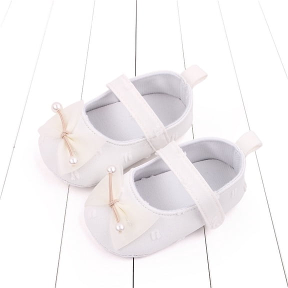 Summer Children Toddler Shoes Girls Sports Shoes Flat Bottom Lightweight Round Toe Ribbon Bow Pearl Boys on Tennis Shoes Shoes for Girl Cute Shoes Toddler Girl Toddler Girl Shies Size 5 Mike