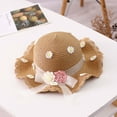 thumbnail image 1 of Summer Children's Flower Bow Decorated Hat Rope Beach Hat Sun Hat, 1 of 3