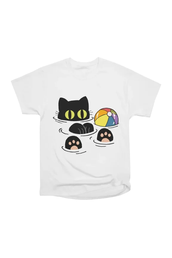 Summer Chill Cat T-Shirt Tee Gift For Him Merch For Her Apparel For Friend