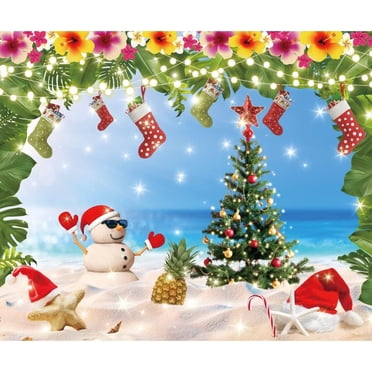 July Christmas Backdrop 8x6FT For Photography Summer UK