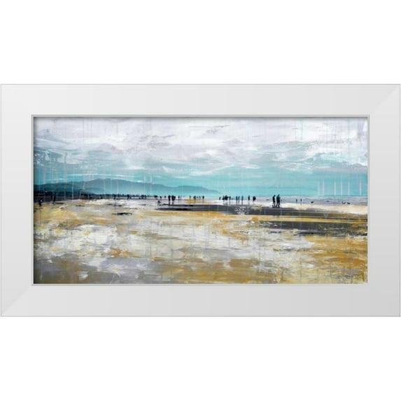 Summer, Clara 18x11 White Modern Wood Framed Museum Art Print Titled - Beach III