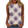 thumbnail image 1 of Summer Clean Glitter Sequined Tank Tops For Women Independence Day Patriotic Tees Shirts Heart Graphic American Flag Graphic Camis Pullover Sweater Sleeveless Shirts Going Out Outfits, 1 of 5