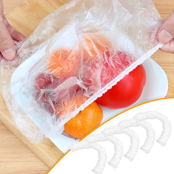 Summer Clearance 2023! YOHOME Fresh Keeping Bags Reusable Elastic Food Storage Covers Plastic Sealing （200pcs）