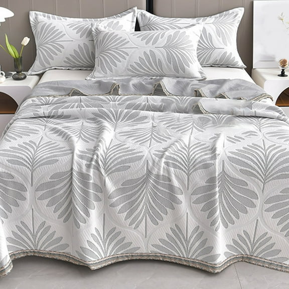 PRETXORVE Quilt, Summer Quilt, A-class Knitted Summer Cool Quilt Student Dormitory Blanket Arabesquitic Gift Wind Conditioner Wholesale Summer Quilt