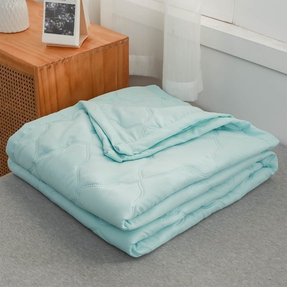 PRETXORVE Quilt, Summer Quilt, -friendly Plain Printed Washed Summer Quilt Ventilation Quilt