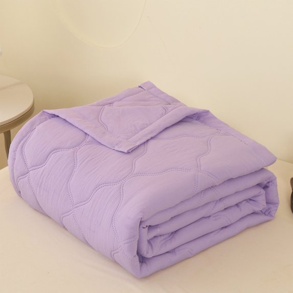 PRETXORVE Quilt, Summer Quilt, -friendly Plain Printed Washed Summer Quilt Ventilation Quilt