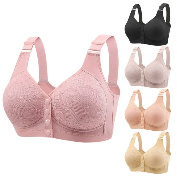 Ahuyic Summer Womens Bras,Plus Size Bras for Women,Women's Nursing Bra Maternity Sleeping Underwear Large Size Large Cup No Underwear Women Daily Bra