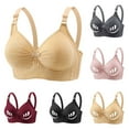 thumbnail image 1 of Ahuyic Summer Womens Bras,Plus Size Bras for Women,Women's Nursing Bra Maternity Sleeping Underwear Large Size Large Cup Underwear Women Daily Bra, 1 of 5