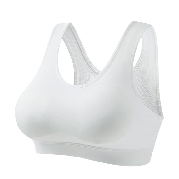 Ahuyic Womens Casual Bra,Womens Plus Size Bra,Woman Thin Style Shock-Absorbing Wireless Sports Bra Yoga Running Fitness Shock Absorption Out Beautiful Back Sports Bra