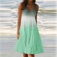thumbnail image 1 of Summer Clearance! Zpanxa Womens Casual Loose Plain Maxi Sundress Smocked Tank Dress V Neck Sleeveless Summer Beach Tiered Long Dresses, 1 of 6