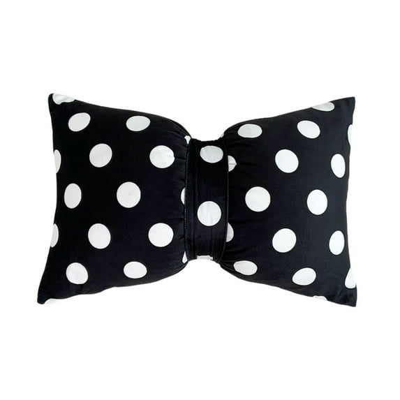 Summer Clearance Asxite Body Pillow, Polka Dots Pillow Cushion Bow Pillow Suitable for Living Room Bedroom Office 19.6x12.9 Inches 50 cm*33 cm / 19.6*12.9 in