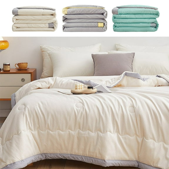 Summer Clearance! Clearance Light Quilt Queen Size Double Comforter Soy Warmer Thin Comforter Machine Washable Comforter Core