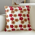 thumbnail image 1 of Home Decor QTOCIO Flower Pillow Cover Faux Lambswool Cushion Cover Sofa Pillow Cushion, 1 of 5