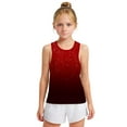 thumbnail image 1 of QTOCIO Summer Girls Tank Top, Toddler Girl Clothes, Toddler Kids Boys And Girls Fashion Cute Gradient Print Soft Sleeveless Bottom Camisole, Red, 14 Years, 1 of 6