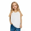 thumbnail image 1 of QTOCIO Toddler Girl Clothes, Summer Girls Shirts, Toddler Kids Boys Girls Fashion Cute Round Neck Print Short Sleeve Top, Beige, 4 Years, 1 of 8