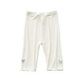 thumbnail image 1 of QTOCIO Toddler Girls Clothes, Summer Girls Shorts, Child's Summer Girls Baby Leggings Quarter Pants Casual Pants Elastic Pants Shorts, White, 2 Years, 1 of 4