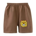 thumbnail image 1 of QTOCIO Toddler Girls Clothes, Summer Girls Shorts, Children's Solid Color Girls' Shorts Sports Pants Casual Home Shorts, Brown, 4 Years, 1 of 3