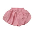 thumbnail image 1 of QTOCIO Toddler Girls Clothes, Summer Girls Shorts, Children's Summer Casual Comfortable Solid Color Lantern Shorts, Pink, 5-6 Years, 1 of 4