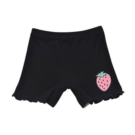 QTOCIO Toddler Girls Clothes, Summer Girls Shorts, Girl Summer Elastic Waist Shorts Underwear Leggings Casual Pants Children's Shorts, Black, 2 Years
