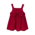 thumbnail image 1 of QTOCIO Toddler Girls Dresses, Baby Girl Summer Clothes, Fashionable Children's Sleeveless Tank Top Dress Summer Casual and Comfortable Dress, Red, 4 Years, 1 of 6