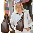 thumbnail image 1 of Sling Bag for Women Men QTOCIO New Shoulder Backpack Chest Bags Colorful Crossbody Daypack with Earphone Hole Fashion Chest Bag, 1 of 5