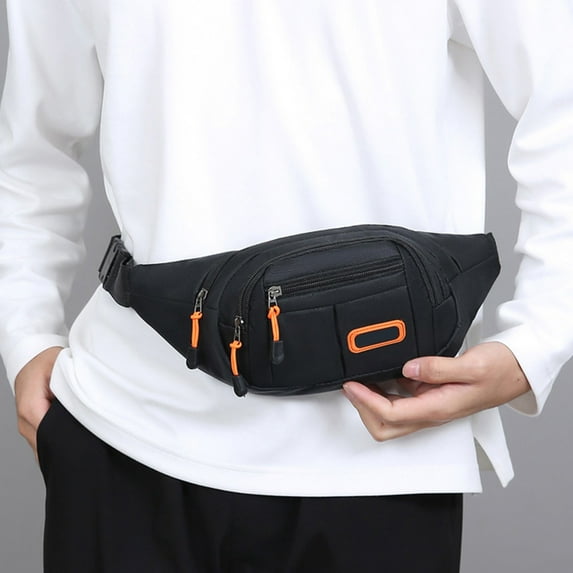 Sling Bag for Women Men QTOCIO Sports Waist Bag with Multi Opening Chest Bag with Large Capacity Lightweight Shoulder Thick Fabric Crossbody Bag