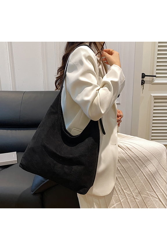 Tote Bags for Women QTOCIO Casual Large Capacity Suede Bag