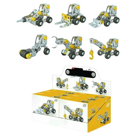 QTOCIO Toddler Toys, Kids Toy Gifts, Metal Assembled Engineering Vehicle Screw Tightening Toy Model Building Blocks For Children Military Ship Gift