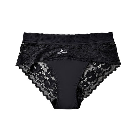 HomeGardon Underwear for Women Plus Size,Panties for Women Tummy Control,Women's Large Size High Waist Breathable Thin Thong Lace Breathable Seamless Underwear,S-XXXXL