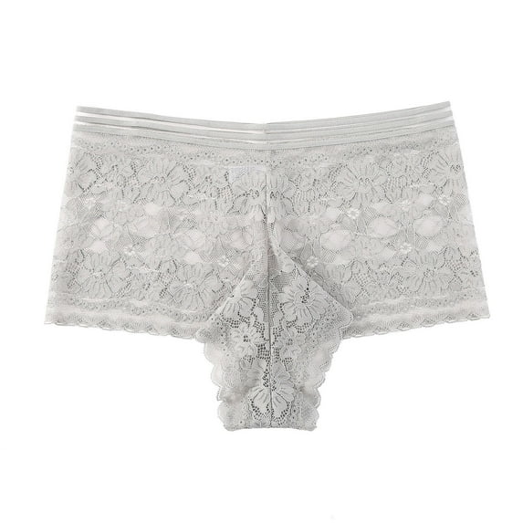 HomeGardon Underwear for Women Plus Size,Panties for Women Tummy Control,Women's Large Size High Waist Breathable Thin Thong Lace Breathable Seamless Underwear,XL-XXXXL