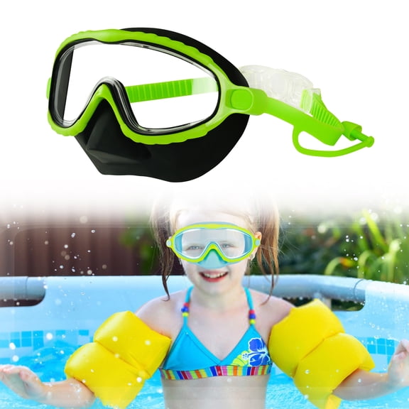 Summer Clearance!Kids Swim Goggles with Nose Cover, 2025 New Upgrade Toddler Goggles Swim Mask with HD Large Frame, Anti-Fog No Leak Diving Mask for Kids Youth 4-16