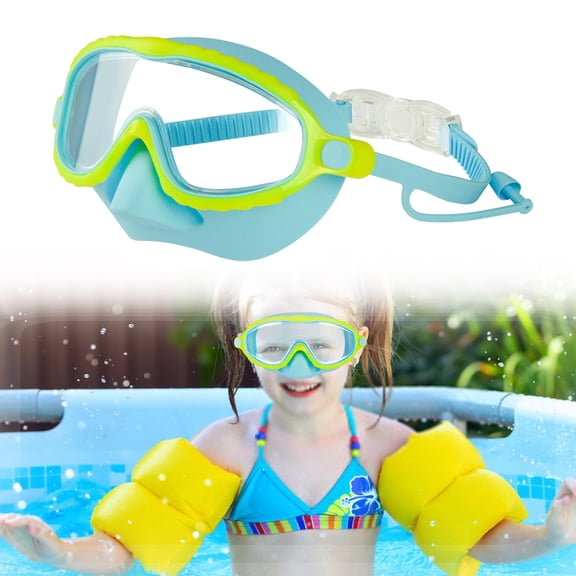 Summer Clearance!Kids Swim Goggles with Nose Cover, 2025 New Upgrade Toddler Goggles Swim Mask with HD Large Frame, Anti-Fog No Leak Diving Mask for Kids Youth 4-16