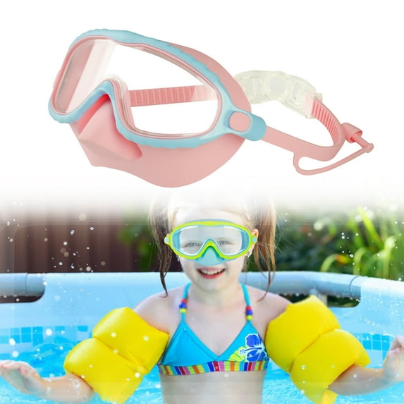Summer Clearance!Kids Swim Goggles with Nose Cover, 2025 New Upgrade Toddler Goggles Swim Mask with HD Large Frame, Anti-Fog No Leak Diving Mask for Kids Youth 4-16