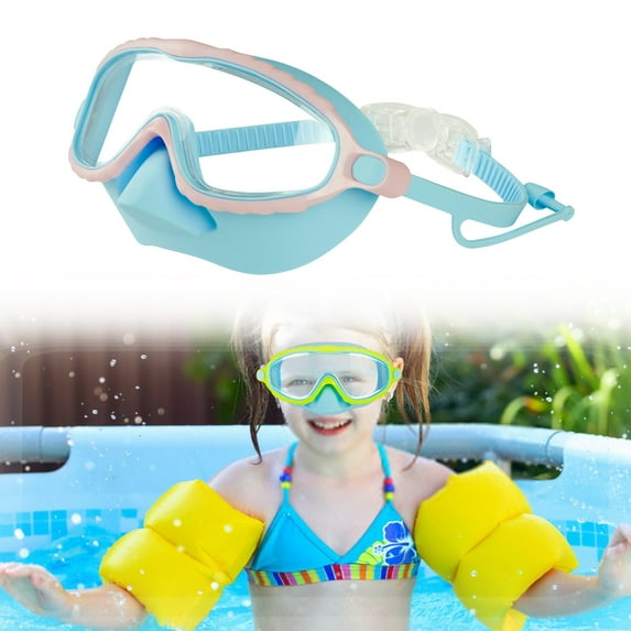 Summer Clearance!Kids Swim Goggles with Nose Cover, 2025 New Upgrade Toddler Goggles Swim Mask with HD Large Frame, Anti-Fog No Leak Diving Mask for Kids Youth 4-16