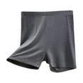thumbnail image 1 of Loopsun Summer Shorts for Women, Womens Casual Fashion Solid Color High Waist Leggings Thin Shorts Three-quarter Pants Home Pants Dark Gray XXL, 1 of 3