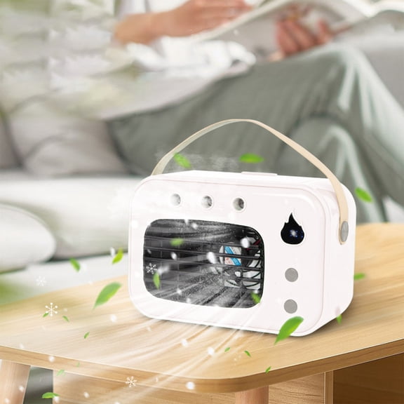 Summer Clearance Mini Air Conditioner, 3 in 1 AC Unit, Smart Sleep Mode, Air Cooler for Bedroom Kitchen Small-Rooms