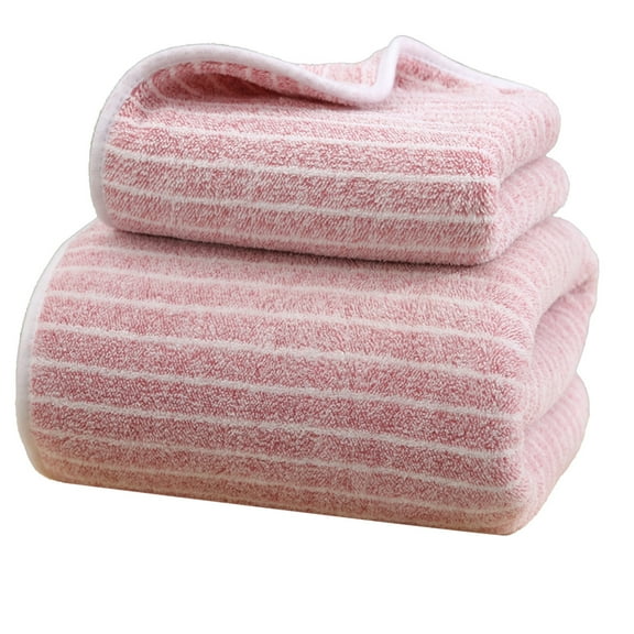 PRETXORVE Bath Towel Set, Large Bath Towels, Corals Fleece Towel Set Towel and Bath Towel Two Piece Set Soft and Absorbent Household Face Towel and Bath Towel