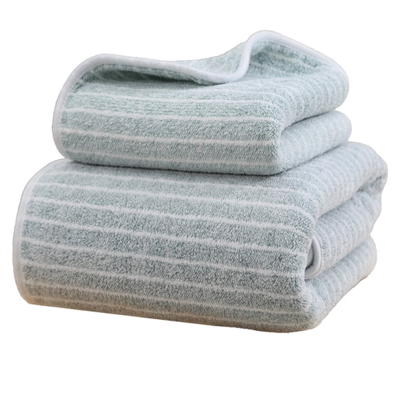 PRETXORVE Bath Towel Set, Large Bath Towels, Corals Fleece Towel Set Towel and Bath Towel Two Piece Set Soft and Absorbent Household Face Towel and Bath Towel