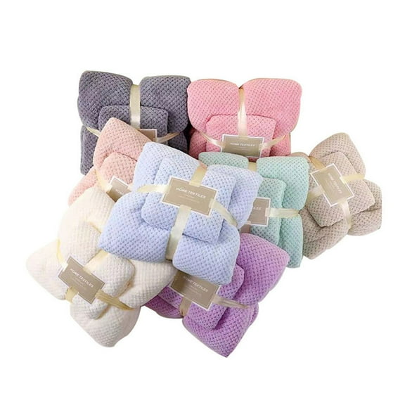 PRETXORVE Bath Towel Set, Large Bath Towels, Cotton 2-in-1 Bath Towel and Facial Towel Soft Bath Towel 2-piece Set