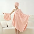 thumbnail image 1 of PRETXORVE Bath Towel Set, Large Bath Towels, Velvet Towel, Bath Towel and Bath Hat Set, Bath Towel Bathroom Set Deluxe Bath Towel Soft Cotton Towel Set High Absorbent Towel, 1 of 8