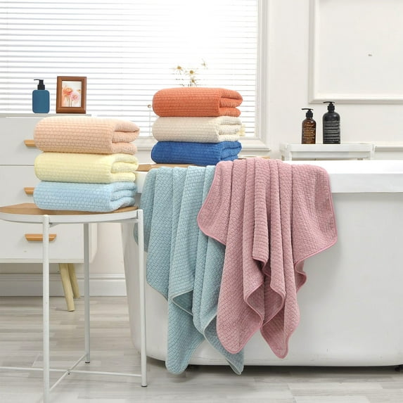 PRETXORVE Bath Towels, Shower Towels, Bath Towels for Bathroom Cotton Thick Soft Absorbent Towel Household Wash Face Gift Towel