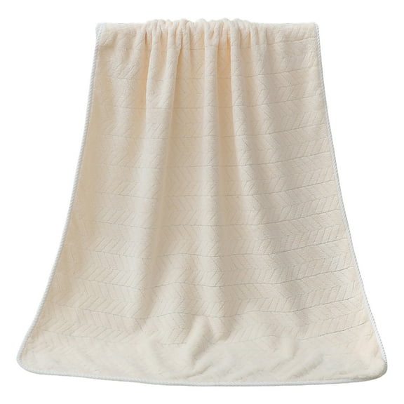 PRETXORVE Bath Towels, Shower Towels, Corals Velvet Towel Adult Household Daily Absorbent Dry Hair Towel Hair Don't Fall Towel Bath Towel Beach Towel Wheats Ear Towel