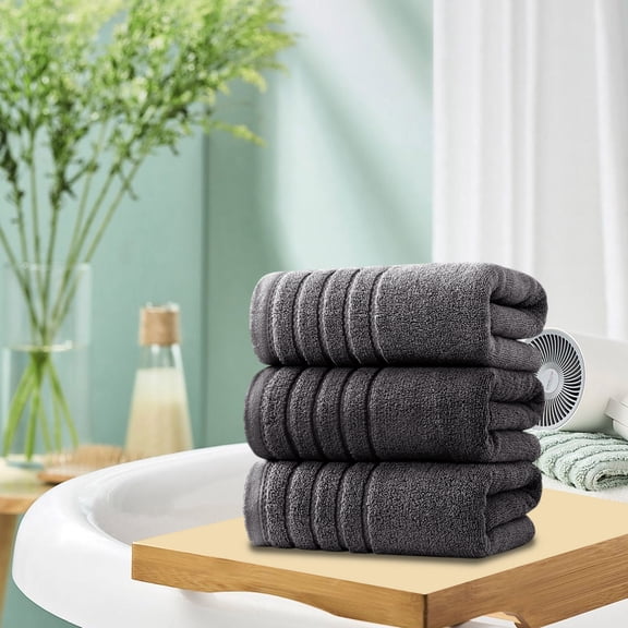 PRETXORVE Bath Towels, Shower Towels, Thickened Soft Absorbent Towel Plain Color Household Wash Towel Gift Towel Small Bath Towel
