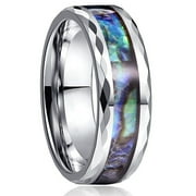 FORAGING DIMPLE Summer Clearance Rings for Women 925 Sterling Silver Men'S Rings Abalone Rings Daily Rings Large Decorative Rings Suitable For Daily Wear