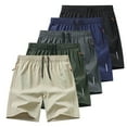 thumbnail image 1 of Purcolt Men's Drawstring Shorts with Zipper Pockets, Quick Dry Summer Beach Board Shorts Casual Fitness Running Shorts Sports Athletic Workout Shorts, 1 of 8