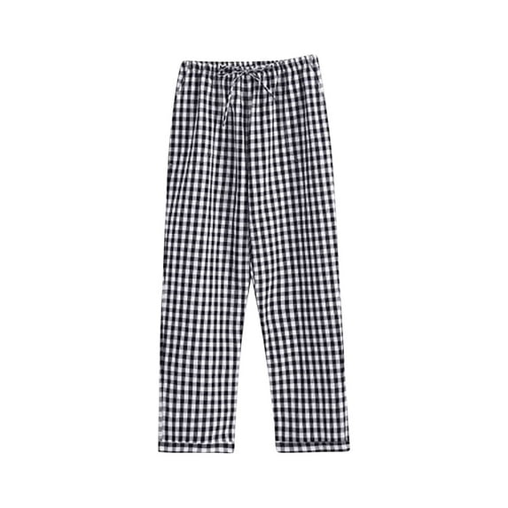 TMOYZQ Women's Plaid Pajama Pants Soft Cotton Lounge Pants Drawstring Comfy Loose Stretchy Sleep PJ Bottoms Sleepwear with Pockets