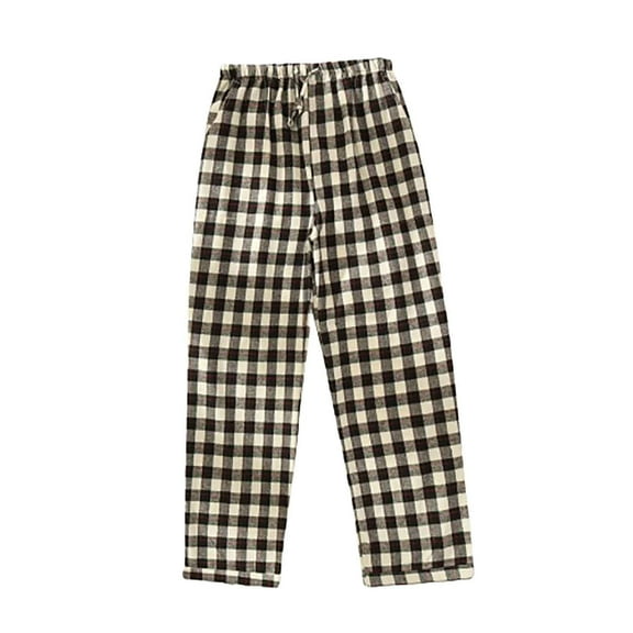 TMOYZQ Women's Plaid Pajama Pants Soft Cotton Lounge Pants Drawstring Comfy Loose Stretchy Sleep PJ Bottoms Sleepwear with Pockets