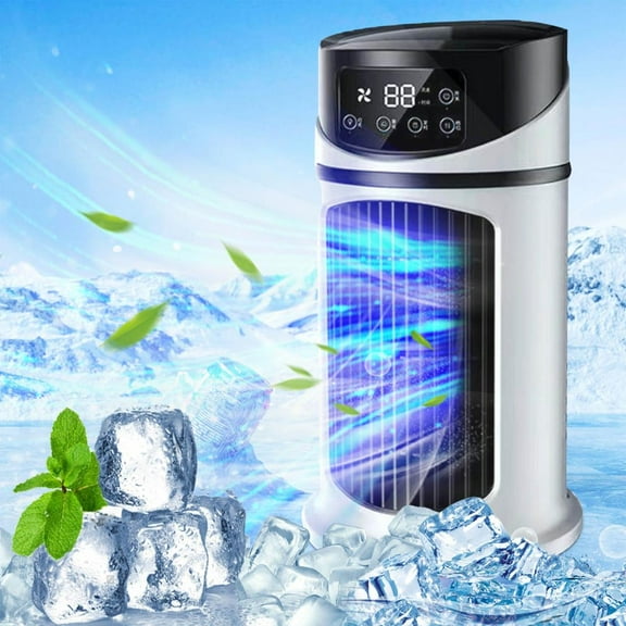 Tower Fans,Fans That Blow Cold Air,Tower Fan For Bedroom,Fan With Remote Quiet Cooling Desk Fan With Remote,8H Timer, Digital Touch Screen, Portable, Safe Bladeless Table Fan For Home